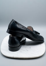 664 Black Shell Cordovan Tassel Loafer
