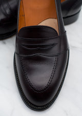 683 Burgundy Calf Full-Strap Loafer