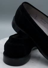 The Charon - D2229 Black Suede Madison Penny Loafer