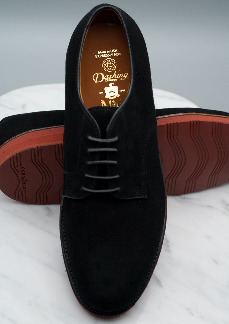 Alden The Hyde - 96841 PTB - Black Suede Buck – Dashing Chicago