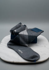 Argyle Wool Blend Socks - FW24