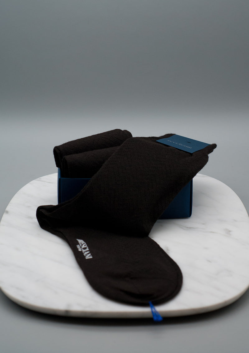 Chevron Merino Wool Socks FW24