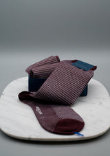 Houndstooth Merino Wool Socks FW24