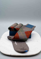 Argyle Wool Blend Socks - FW23