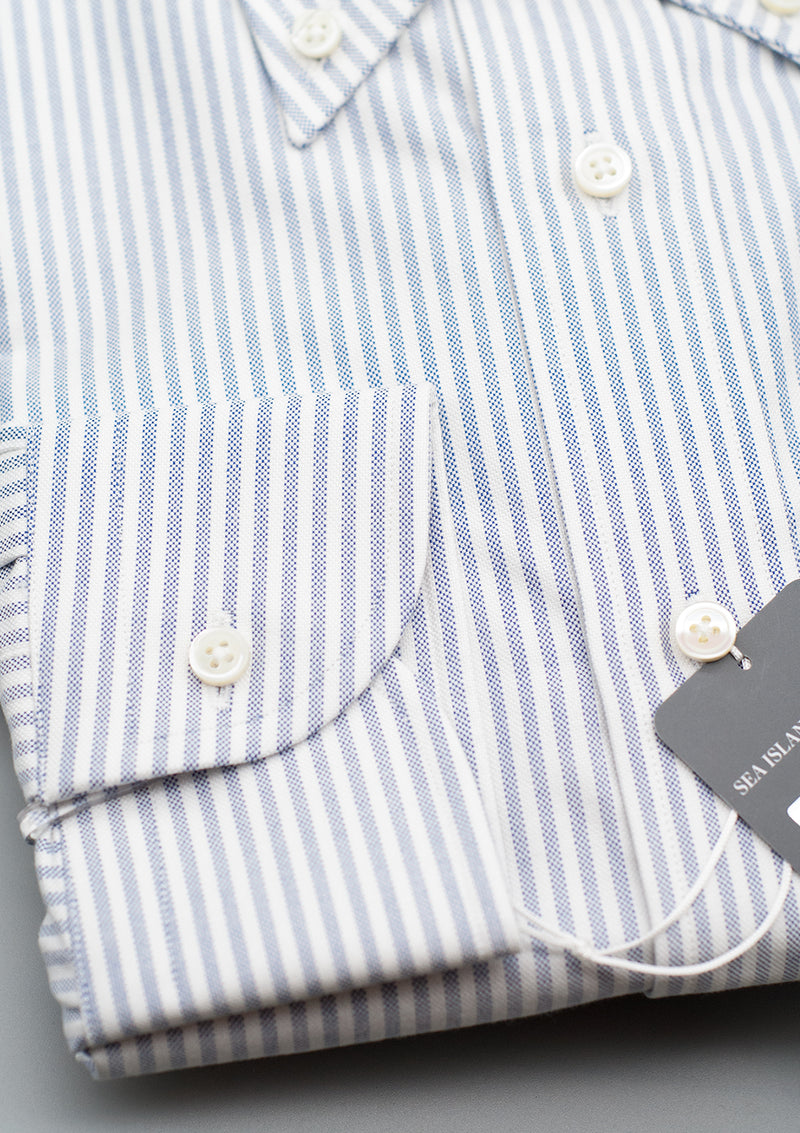 Classic Button Down Oxford Stripe American Sea Island Cotton Classic Button Down Oxford Stripe American Sea Island Cotton