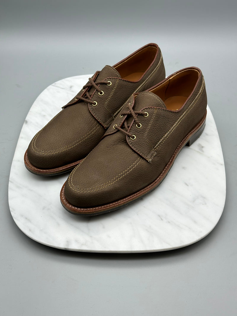 177351L Unlined Clay Nubuck 3-eyelet Boat Shoe
