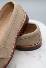 The Lincoln - D1222 Milkshake Suede Full-Strap Unlined Handsewn Penny Loafer