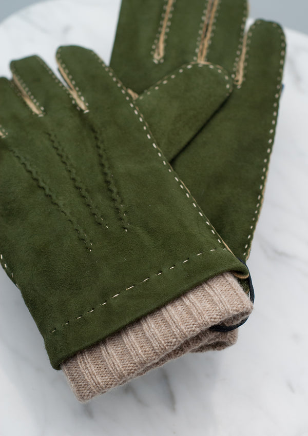 Goatskin - Loden Green - Lined - Cashmere