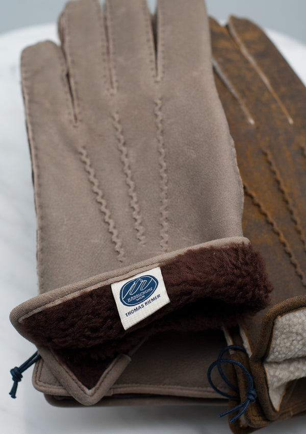 Lambskin - Antique Beige - Lined - Shearling