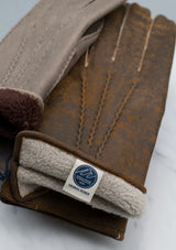 Lambskin - Antique Brown - Lined - Shearling