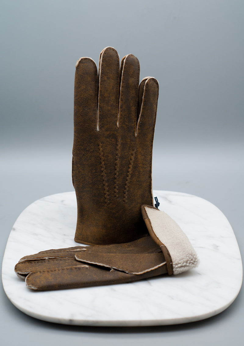 Lambskin - Antique Brown - Lined - Shearling