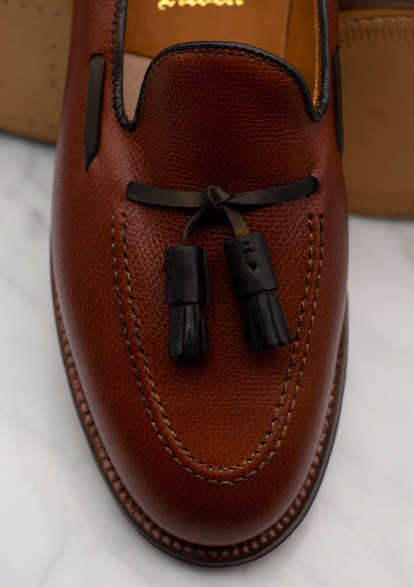 The Montrose - Dark Cognac Alpine Grain Color-8 Tassel D2107