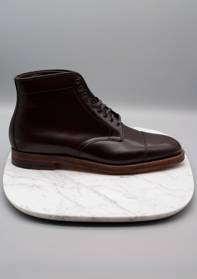 Alden 3912 brown captoe dress boot right profile