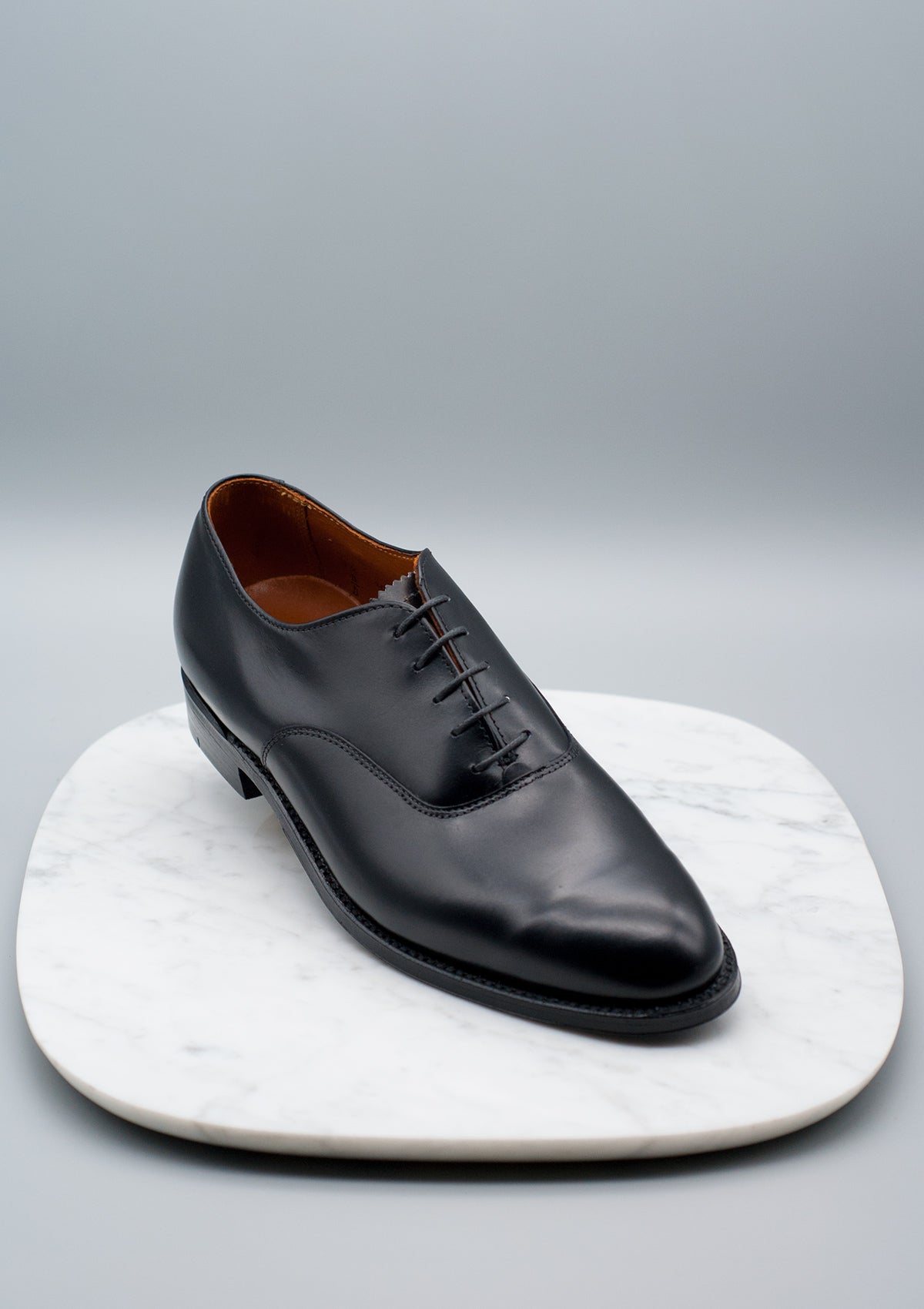 Alden 932 Plain Toe Bal - Black Calfskin – Dashing Chicago