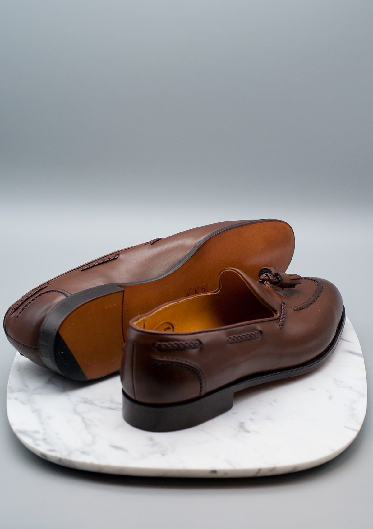 Mocassins (Loafers) Edward Green Belgravia - Pointure UK 8.5 (EU 43) - Cuir Marron - Occasion