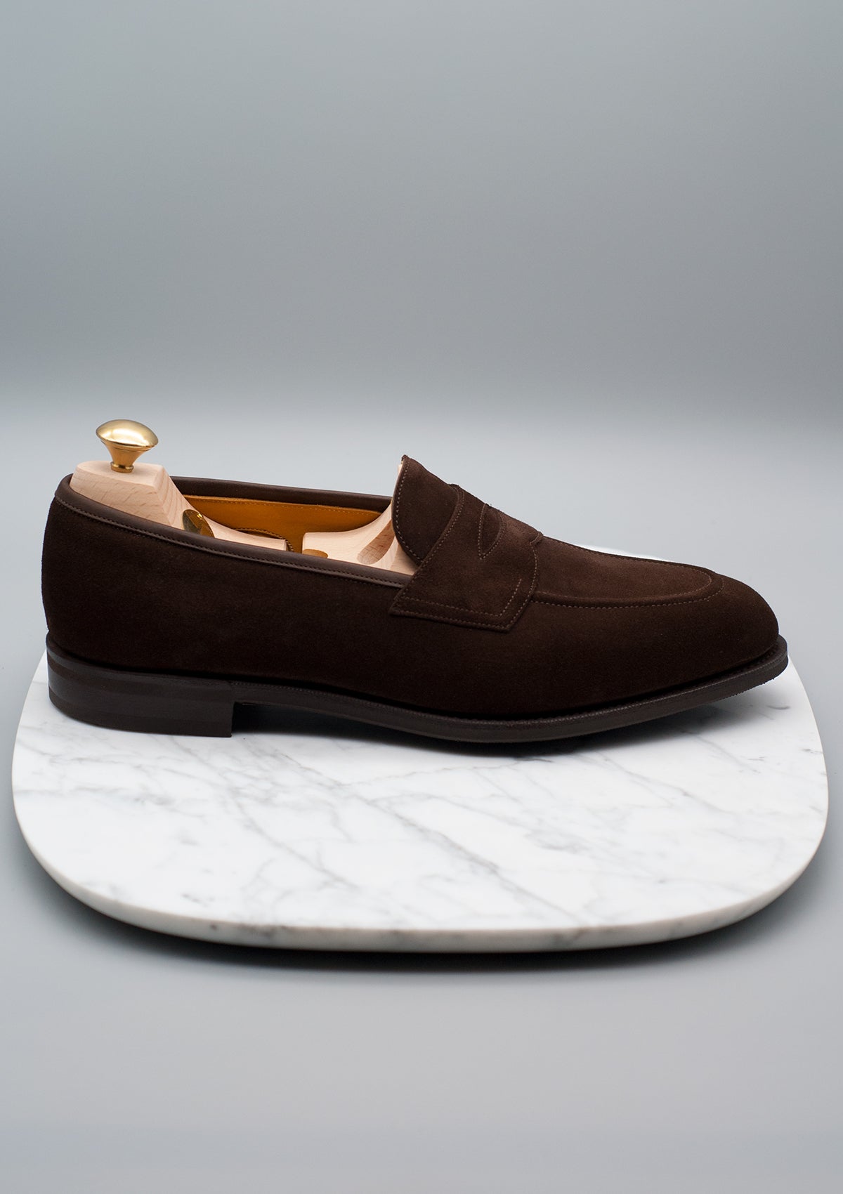 Cordings Piccadilly Benchmade Suede Penny Loafer Piccadilly: The Penny Loafer by Edward Green main image 2