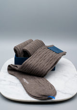 Cashmere Cable-knit Socks