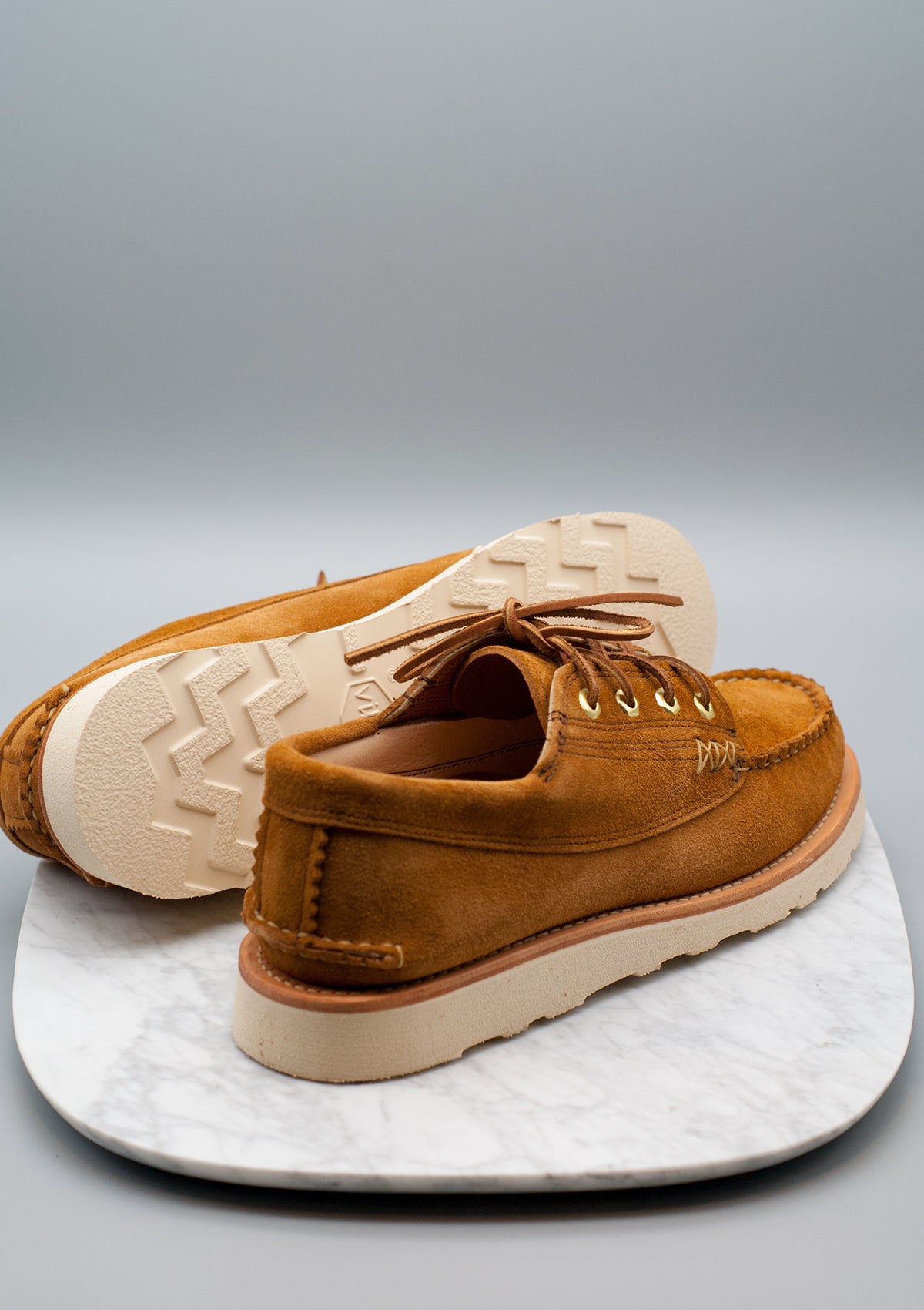 Yuketen Angler Moc Boat Shoe w/ Hex Eye - FO G Brown – Dashing Chicago