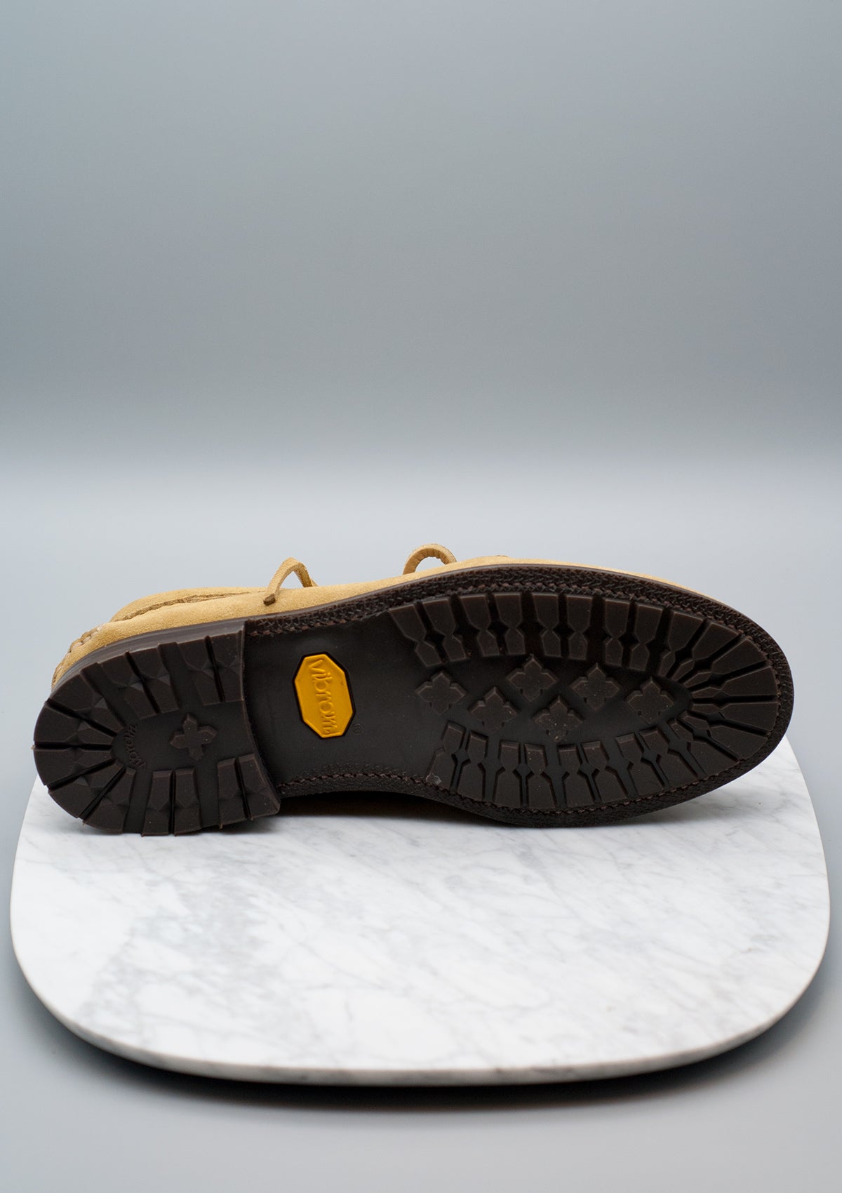 Yuketen Italian Blucher Vibram Tuscany Sole - Khaki Suede